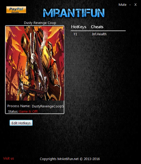 Dusty Revenge Coop: Трейнер/Trainer (+1: Бессмертие / Immortality) [2.0.3825] {MrAntiFun}