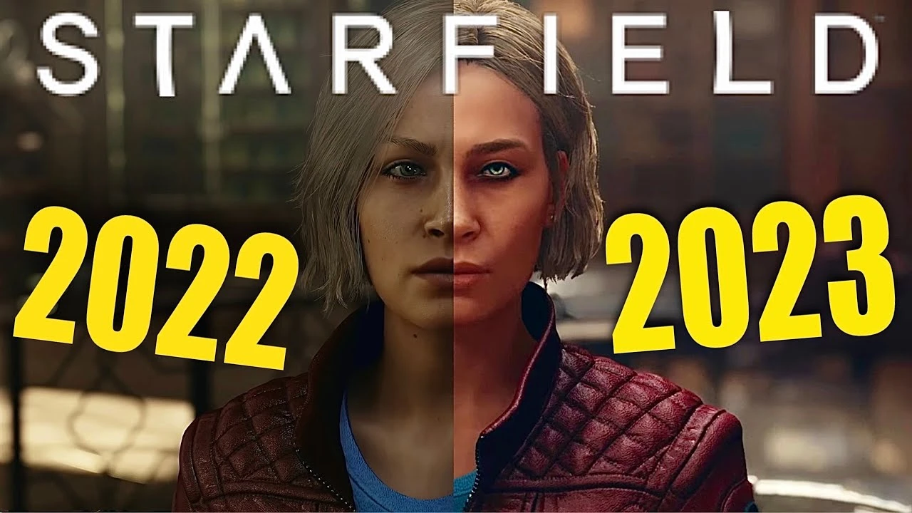 Сравнение роликов Starfield из 2022 и 2023 - графика заметно улучшилась, но есть даунгрейд лиц