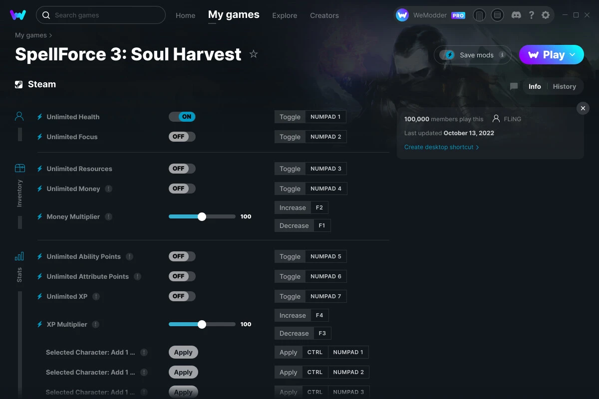 SpellForce 3: Soul Harvest "Трейнер +15" [UPD: 13.10.2022] {FLiNG / WeMod}