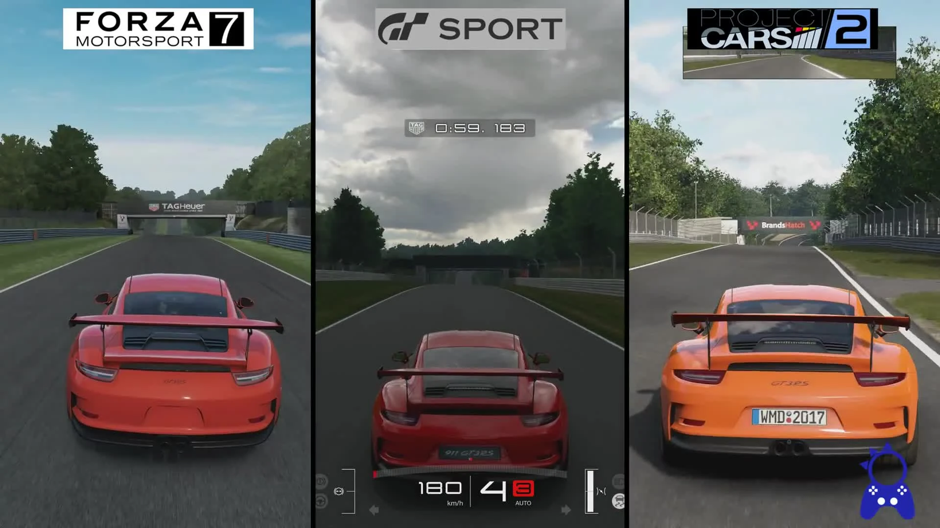 Детальное сравнение - GT Sport vs Forza 7 vs Project Cars 2 PS4 Pro/Xbox One X/PC Ultra (ElAnalistaDeBits)