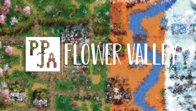 Stardew Valley "Content Patcher Version Flower Valley - Town and Farm Buildings ReDesign 3.3.2"