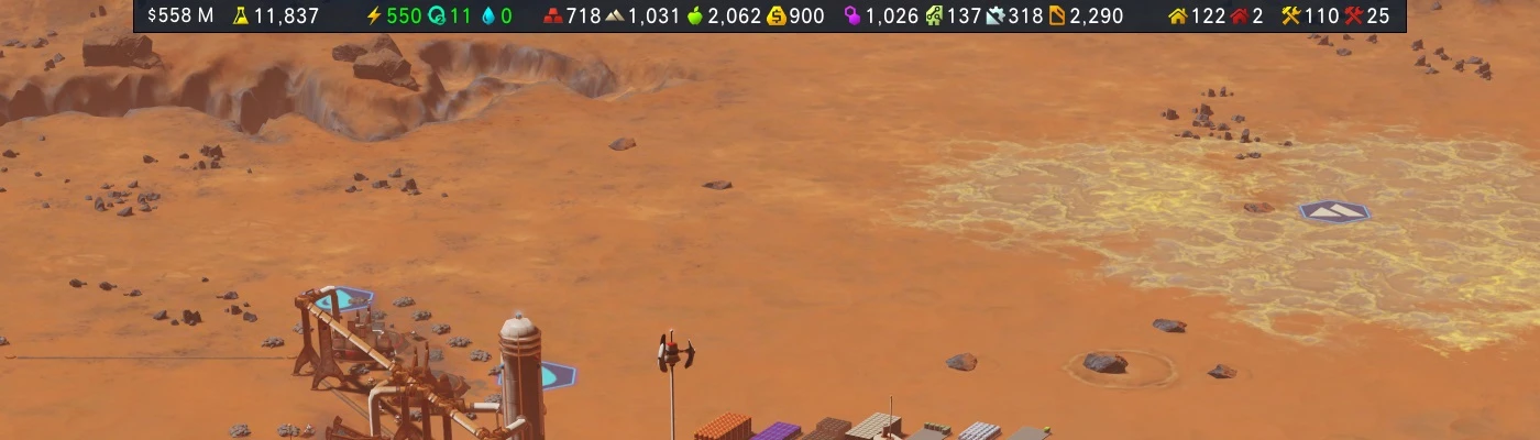 Surviving Mars "Информационная панель (Исправленная)"