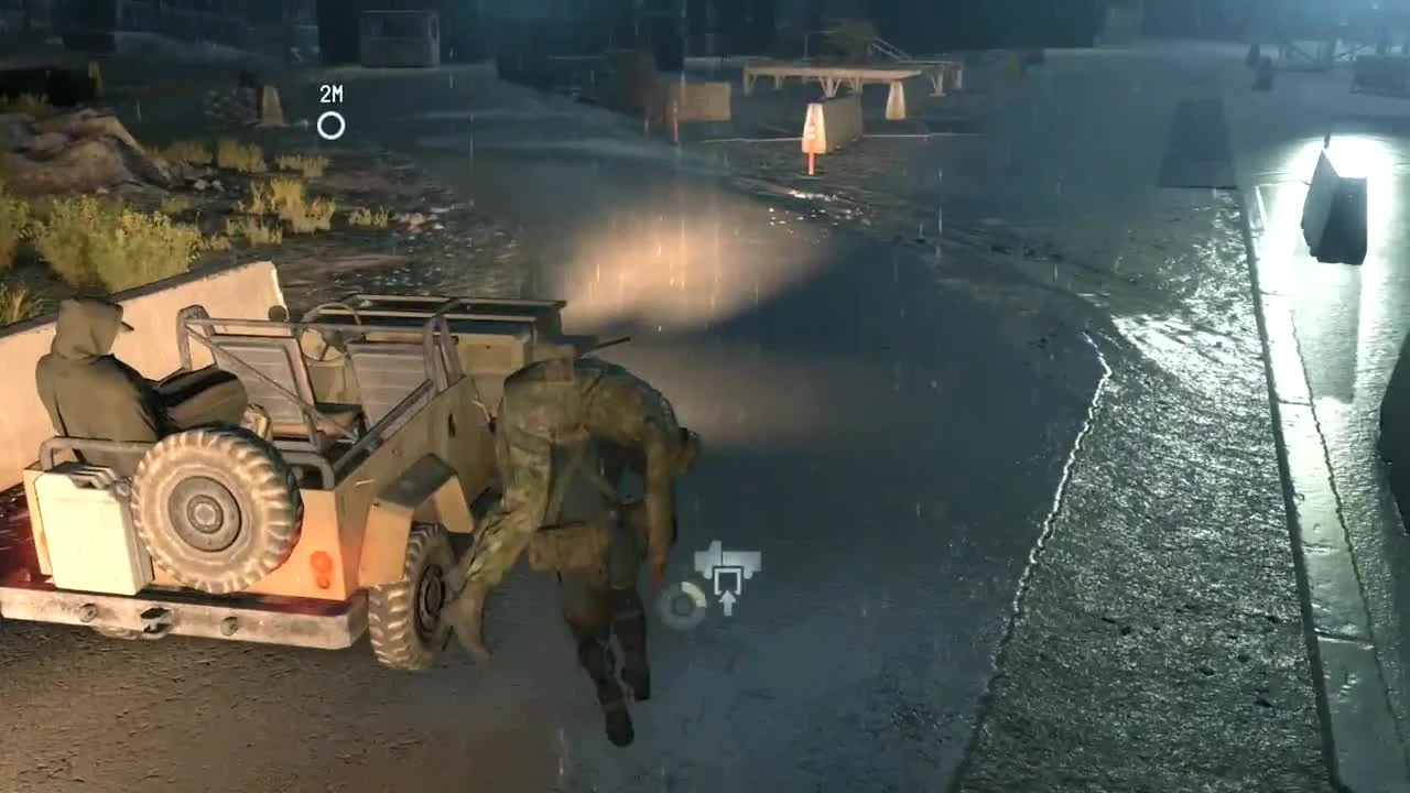 Metal Gear Solid 5: Ground Zeroes "Необычный способ ликвидации противника c помощью автомобиля"