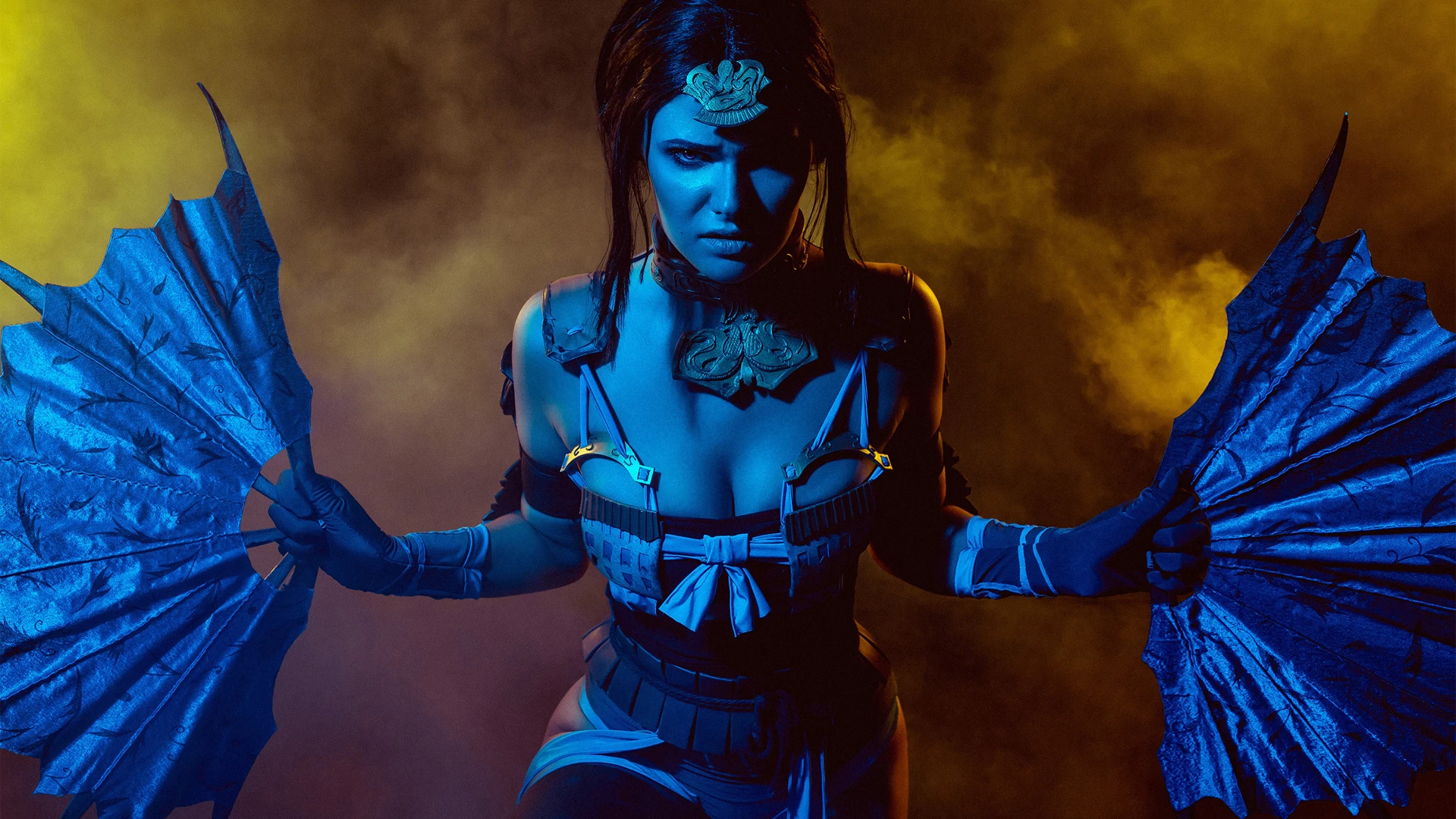 Косплей Китану из Mortal Kombat X