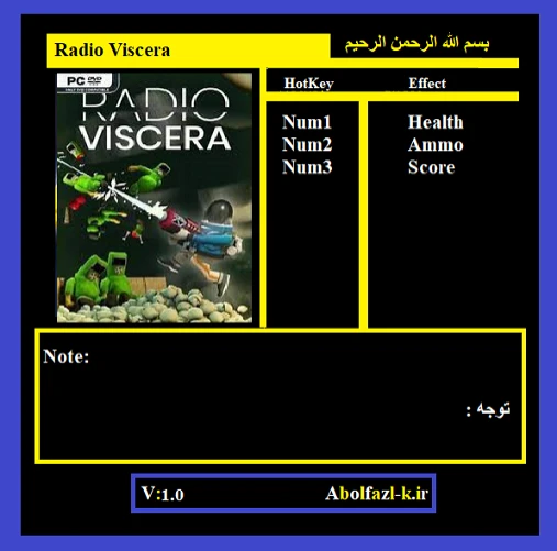 Radio Viscera: Трейнер/Trainer (+3) [1.0] {Abolfazl.k}