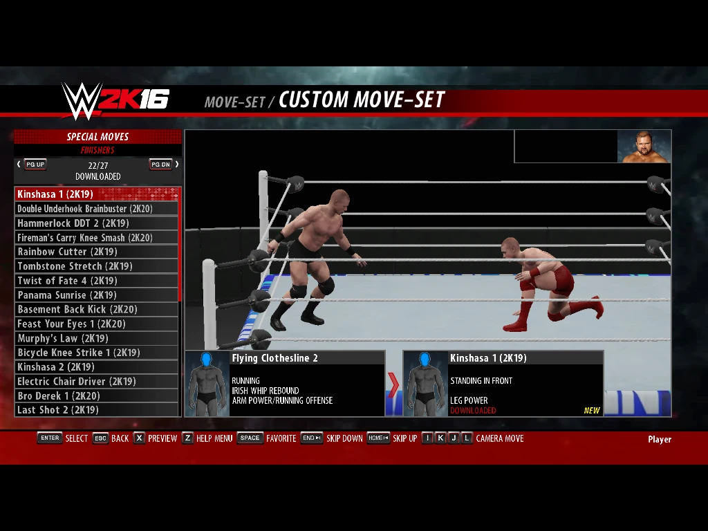 WWE 2K16 "Анимации движений 2K19/2K20 порт V.3"