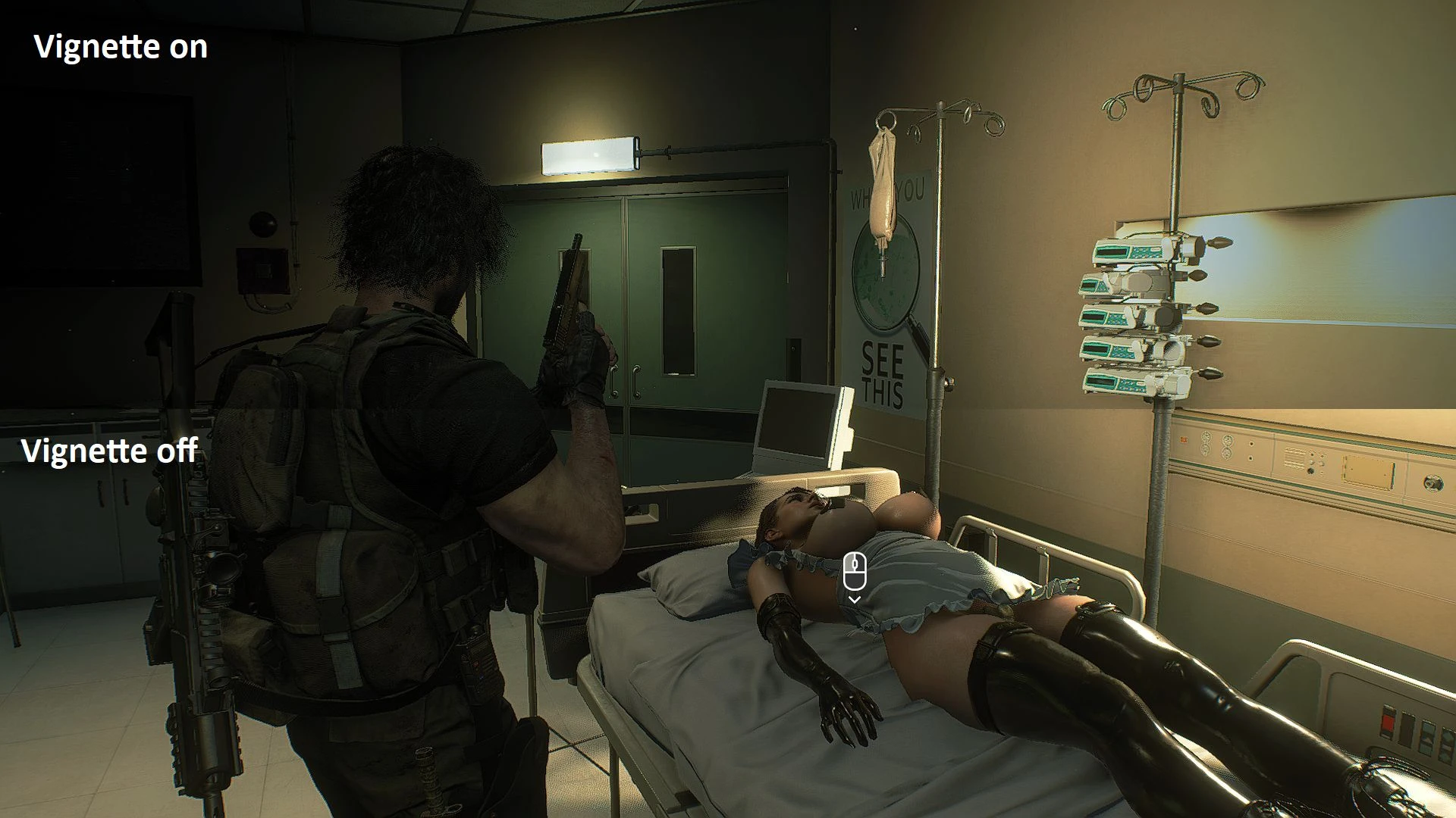 Resident Evil 3 "Отключение эффекта виньетки DX11"