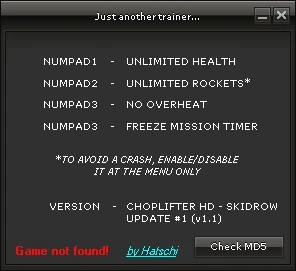 Choplifter HD: Трейнер/Trainer (+4) [1.1] {HoG/Hatschi}