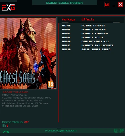 Eldest Souls: Трейнер/Trainer (+6) [1.0] {FutureX}