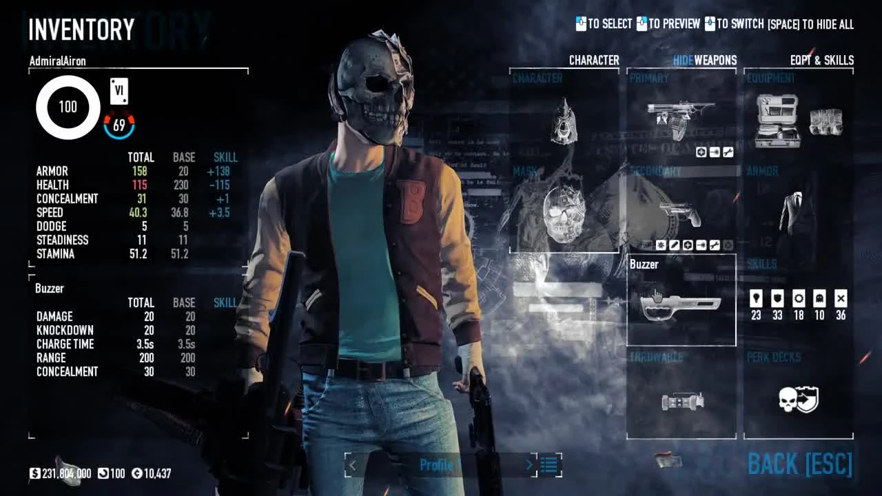 PAYDAY 2 - XL 5.56 Microgun (Билд)