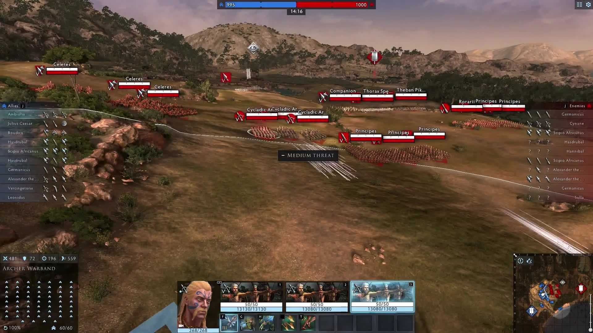 Видео Total War: Arena - обзор Амбиорикса