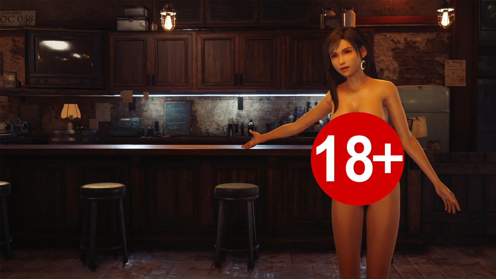 Энтузиасты полностью раздели главных женских персонажей в ремейке Final Fantasy 7 и выпустили для них текстуры в 4К