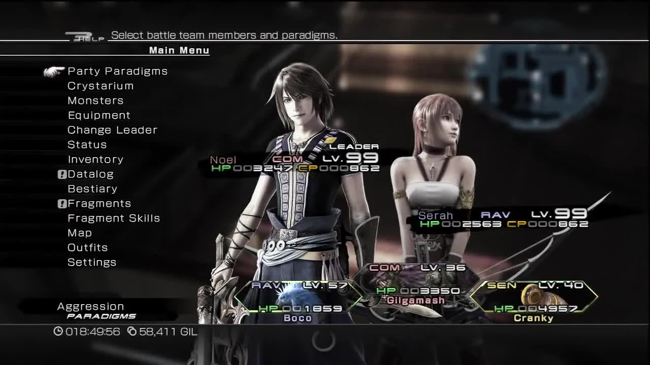 Final Fantasy XIII-2 "Быстрый способ фарма денег и кристоген поинтов"