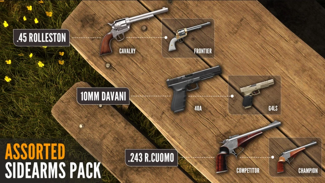 Новый DLC для theHunter: Call of the Wild - Assorted Sidearms Pack