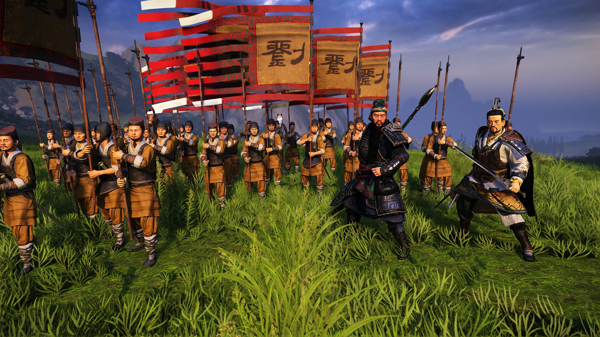 Total War: Three Kingdoms "Мод Перекраска формы солдат в цвета фракций"