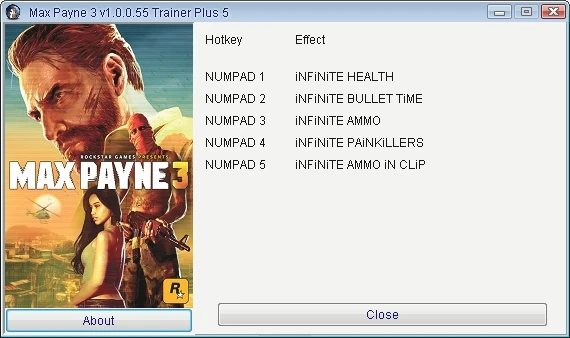 Max Payne 3: Трейнер/Trainer (+5) [1.0.0.55] {GRIZZLY/PlayGround.ru}