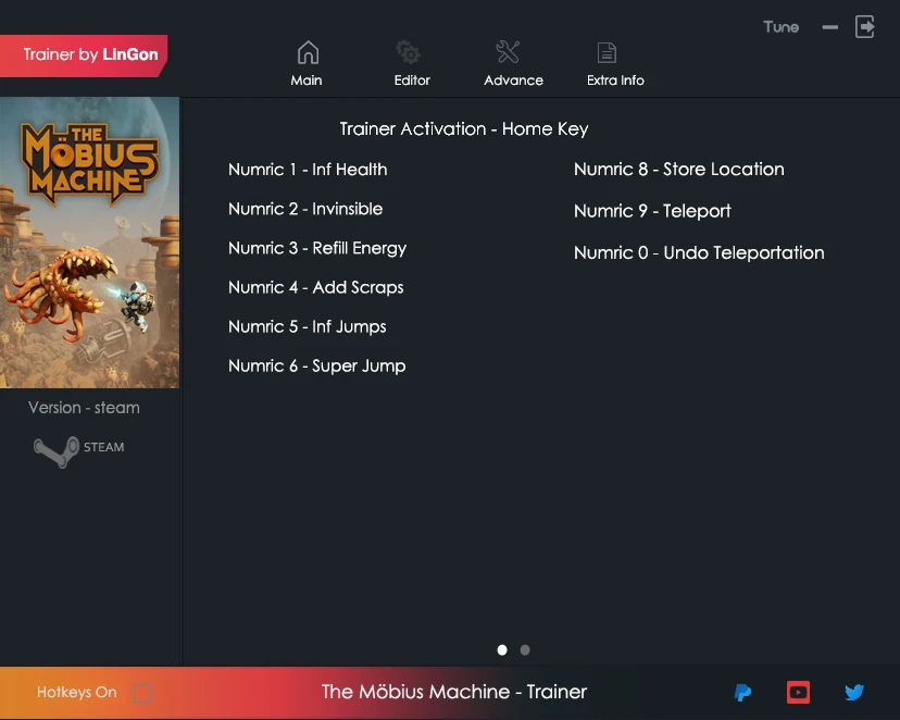 The Mobius Machine "Трейнер +8" [1.01] {LinGon}