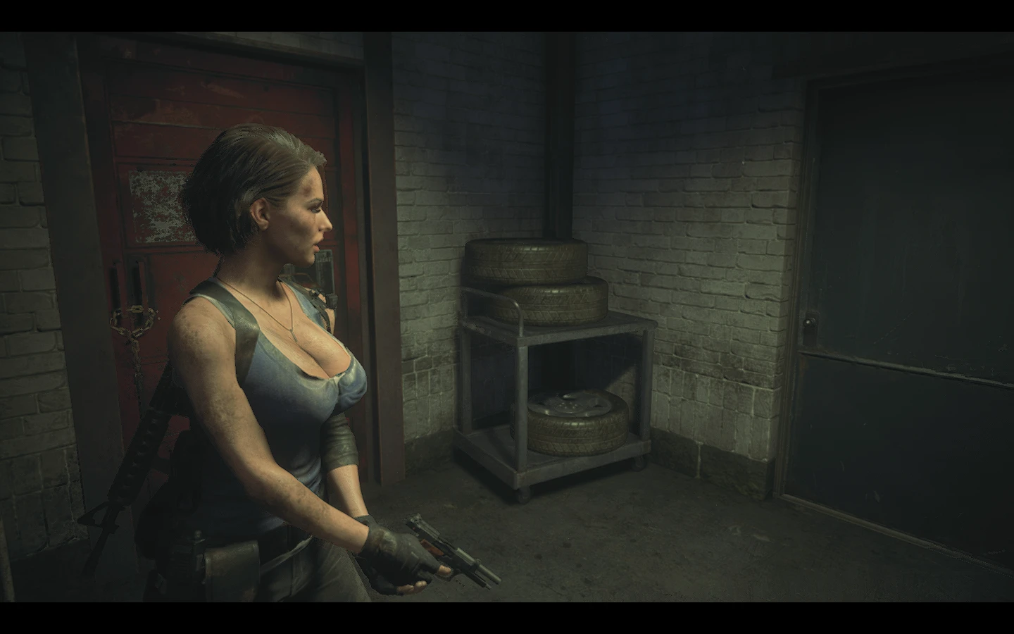 Resident Evil 3 "Джил с пышными формами и открытым декольте"