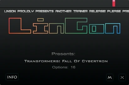 Transformers - Fall of Cybertron: Трейнер/Trainer (+16) [Update 2: 2012-14-09] {LinGon}