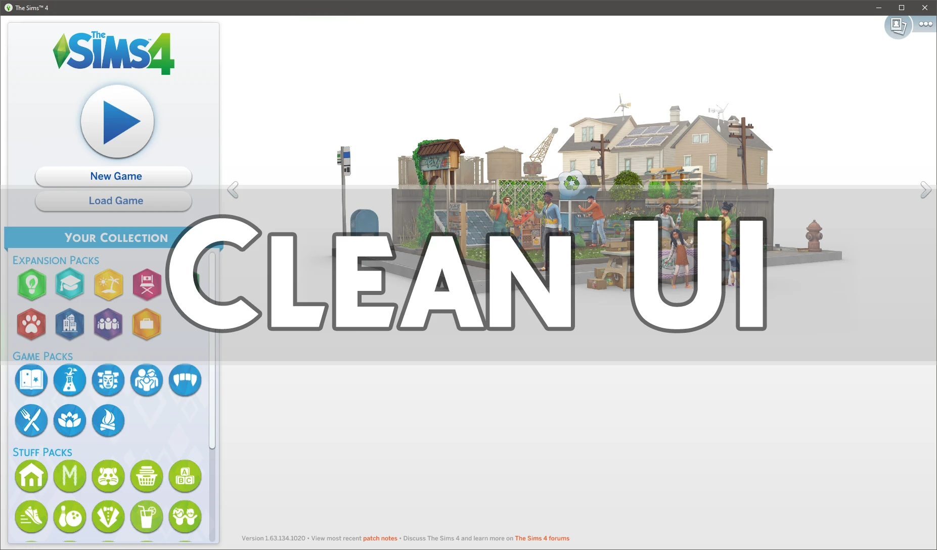The Sims 4 "Возвращение старого игрового интерфейса"