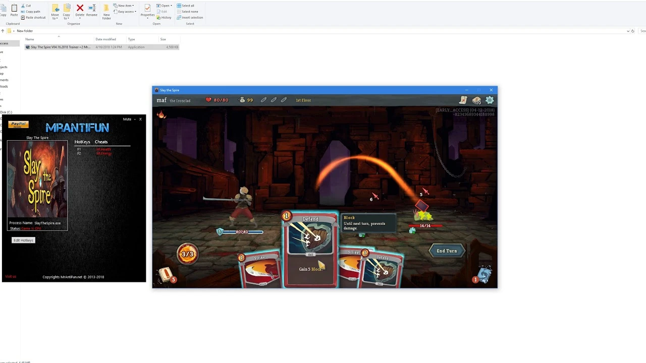 Slay the Spire: Трейнер/Trainer (+2) [Latest Steam] {MrAntiFun / WeMod}