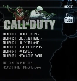 Call of Duty: Black Ops: Трейнер/Trainer (+5) [Latest Steam] {LIRW / GHL}