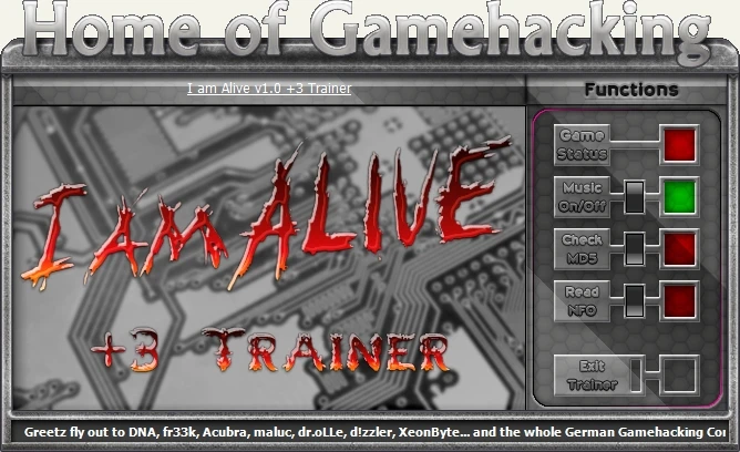 I Am Alive: Трейнер/Trainer (+3) [1.01] {iNvIcTUs oRCuS / HoG}