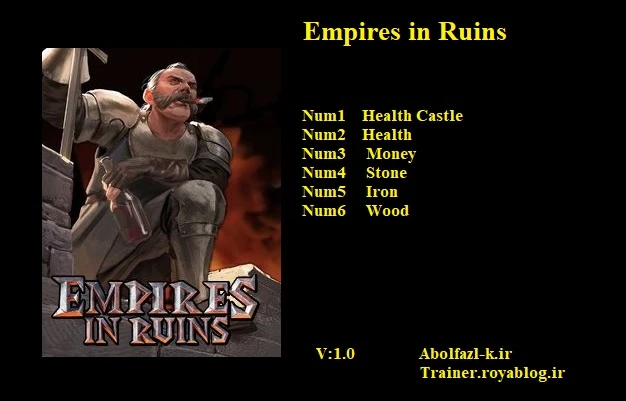 Empires in Ruins: Трейнер/Trainer (+6) [1.0] {Abolfazl.k}