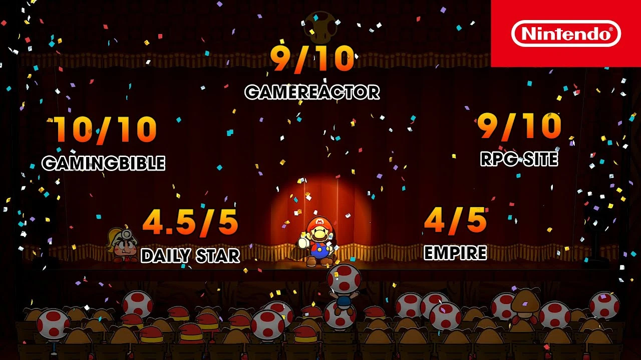 В трейлере Paper Mario: The Thousand-Year Door подчеркивают теплый прием ремейка