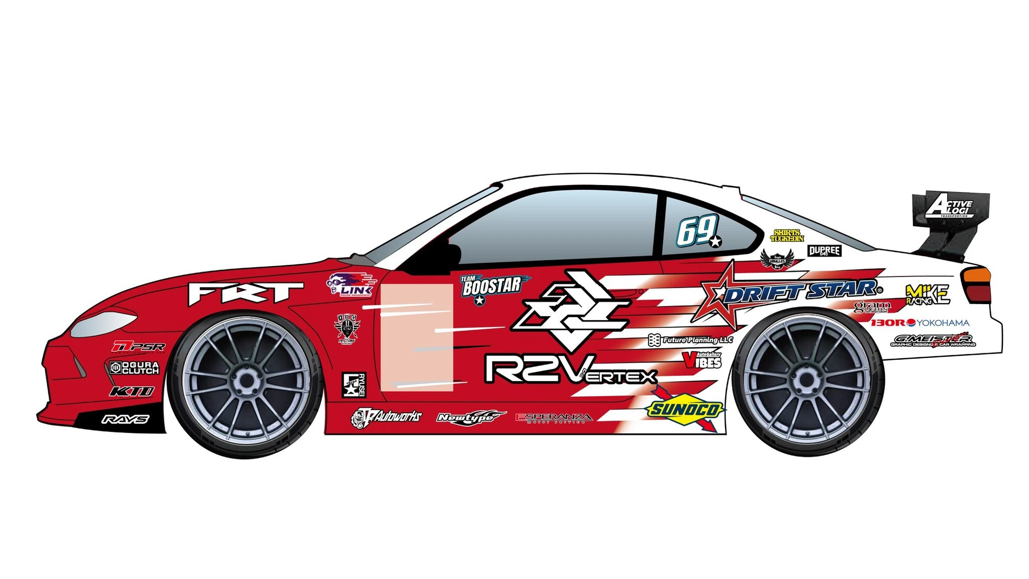 Логотипы игры Rev to Vertex появятся в чемпионате D1 Grand Prix