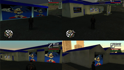 GTA SA  "Sonic X (Новый гараж)"