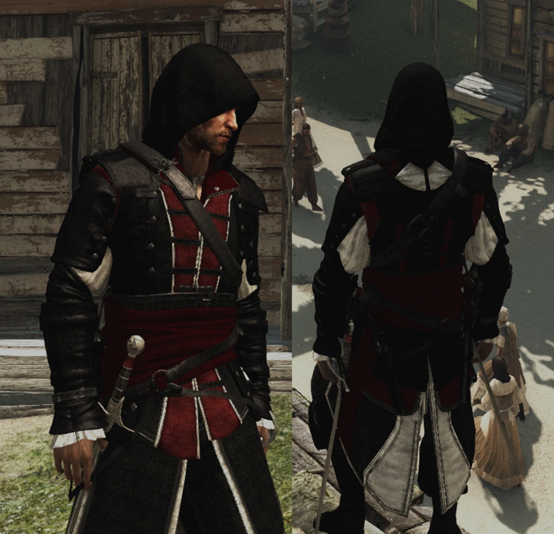 Assassin's Creed 4 "Замена стандартного костюма Эдварда на черный"