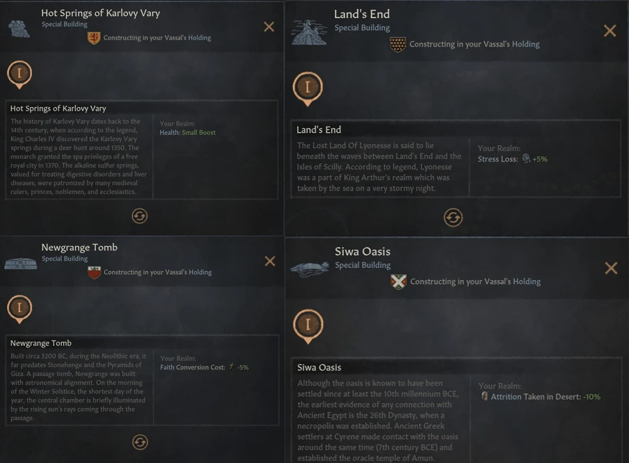 Crusader Kings 3 "Больше уникальных построек"