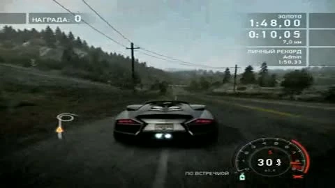 NFS Hot Pursuit "Прохождение одной из сложных гонок"