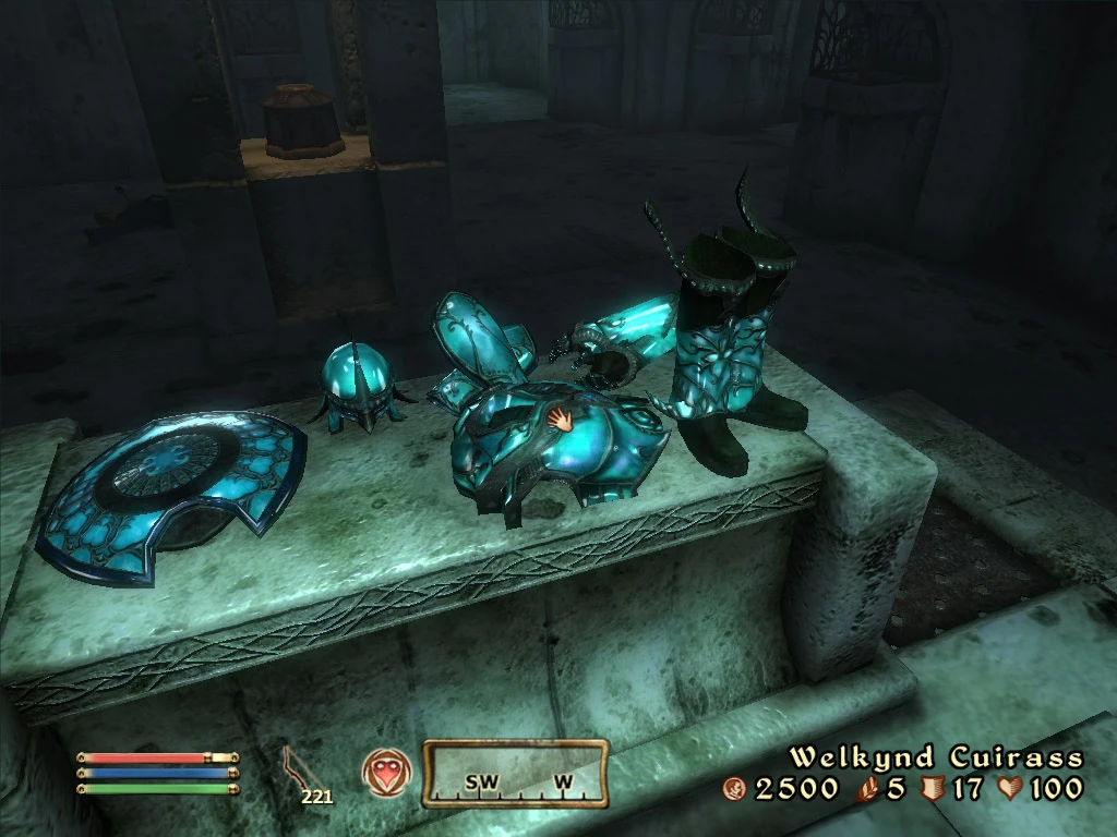 TES 4: Oblivion "Стеклянная броня Уэлкинда"