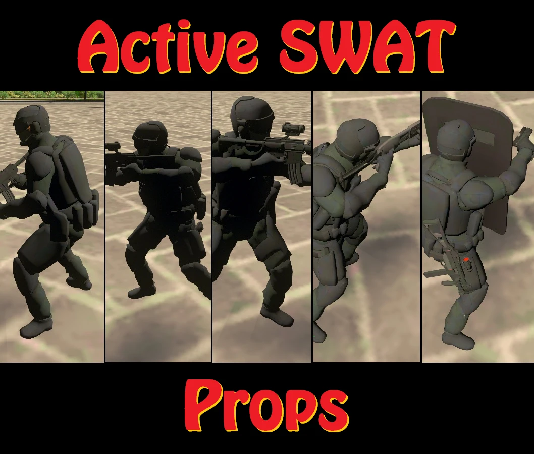 Cities: Skylines "Active Police (SWAT) props package"