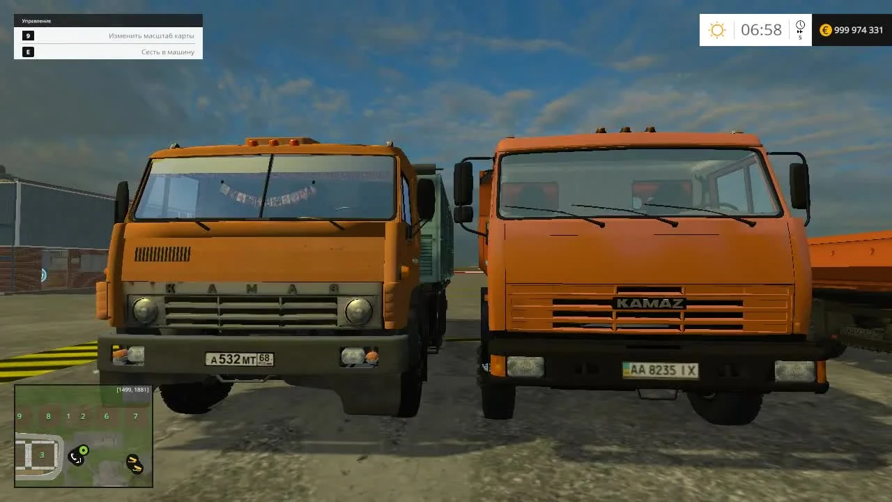 Farming Simulator 2015. Мод: КамАЗ-43255. (Ссылка на мод в описании)