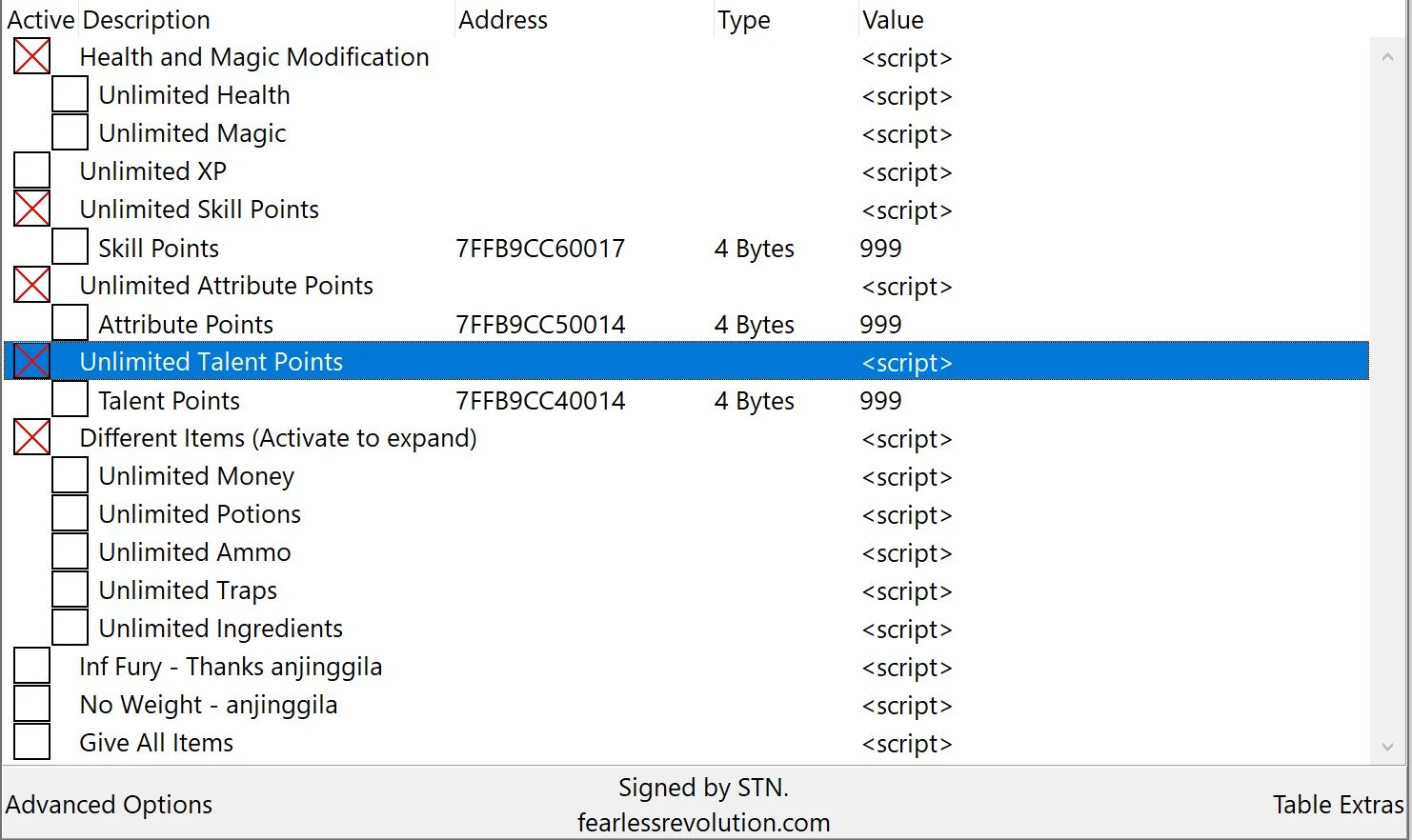 GreedFall: Таблица для Cheat Engine [UPD: 11.09.2019] {STN}