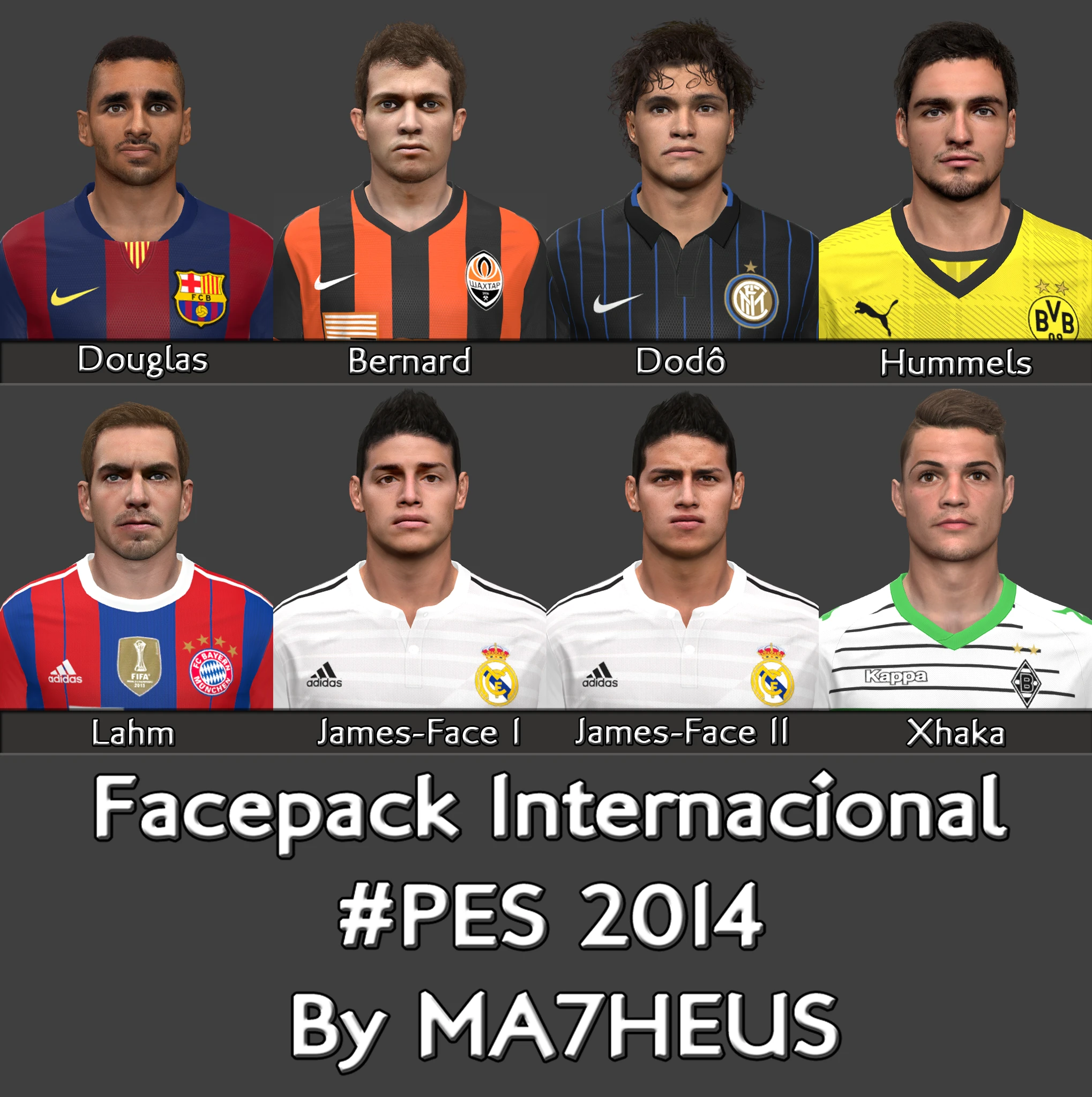 PES 14 "Facepack International by MA7HEUS"