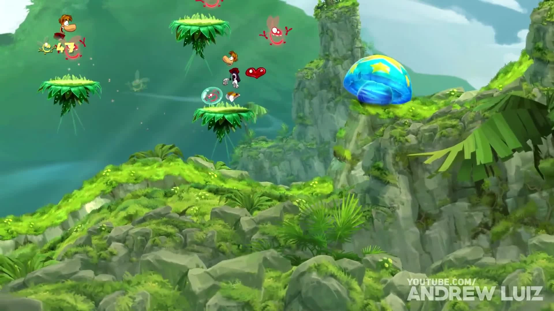 Эволюция игр Rayman (1995-2017)