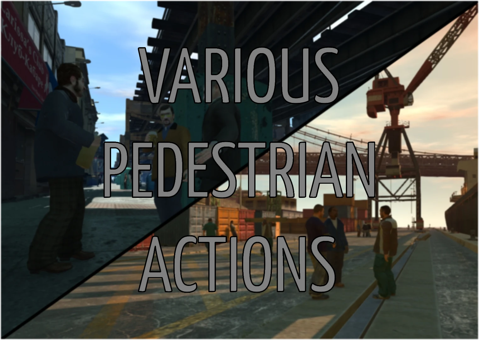 Grand Theft Auto IV "Различные действия пешеходов"