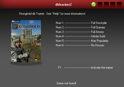 Stronghold: Трейнер (+6) [1.0] {dbhackerZ}