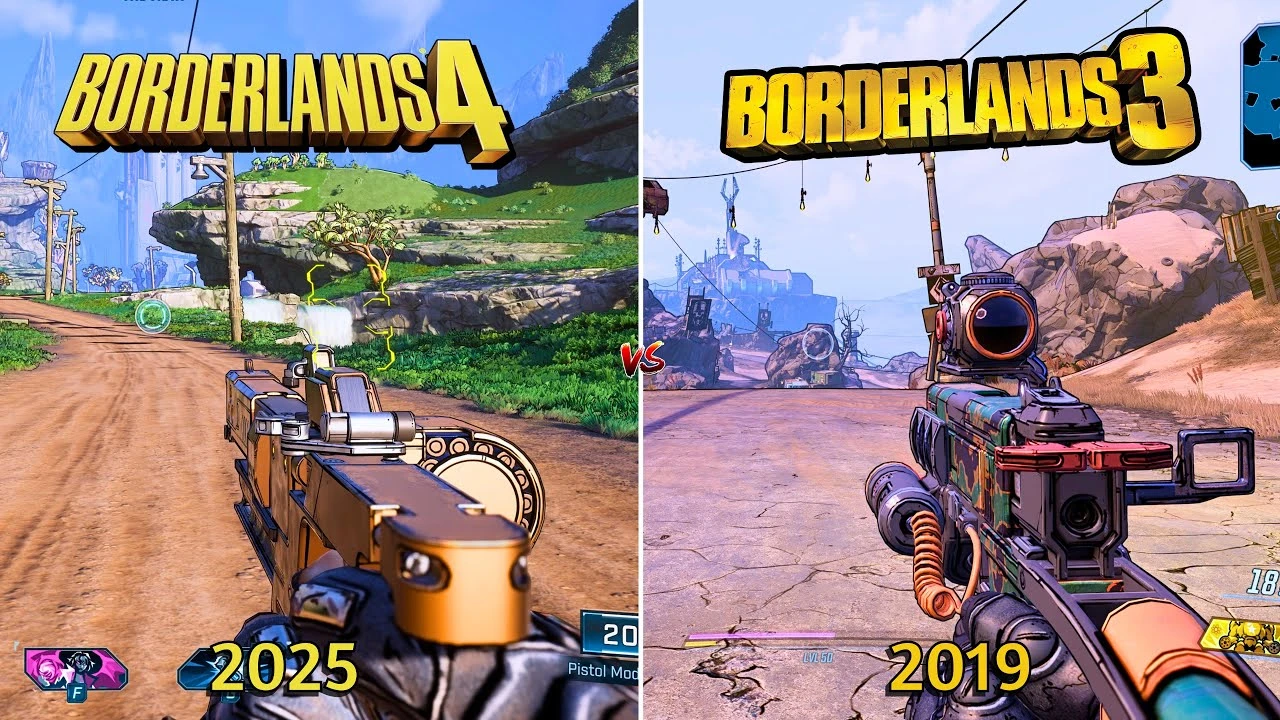 Borderlands 4 против Borderlands 3: сравнение графики и деталей