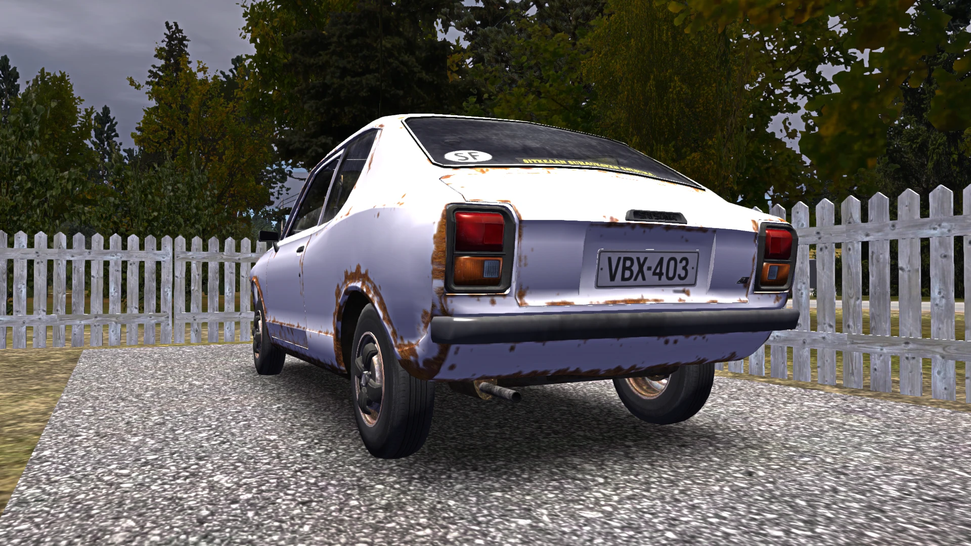 My Summer Car "Сохранение - Собранная белая Satsuma"