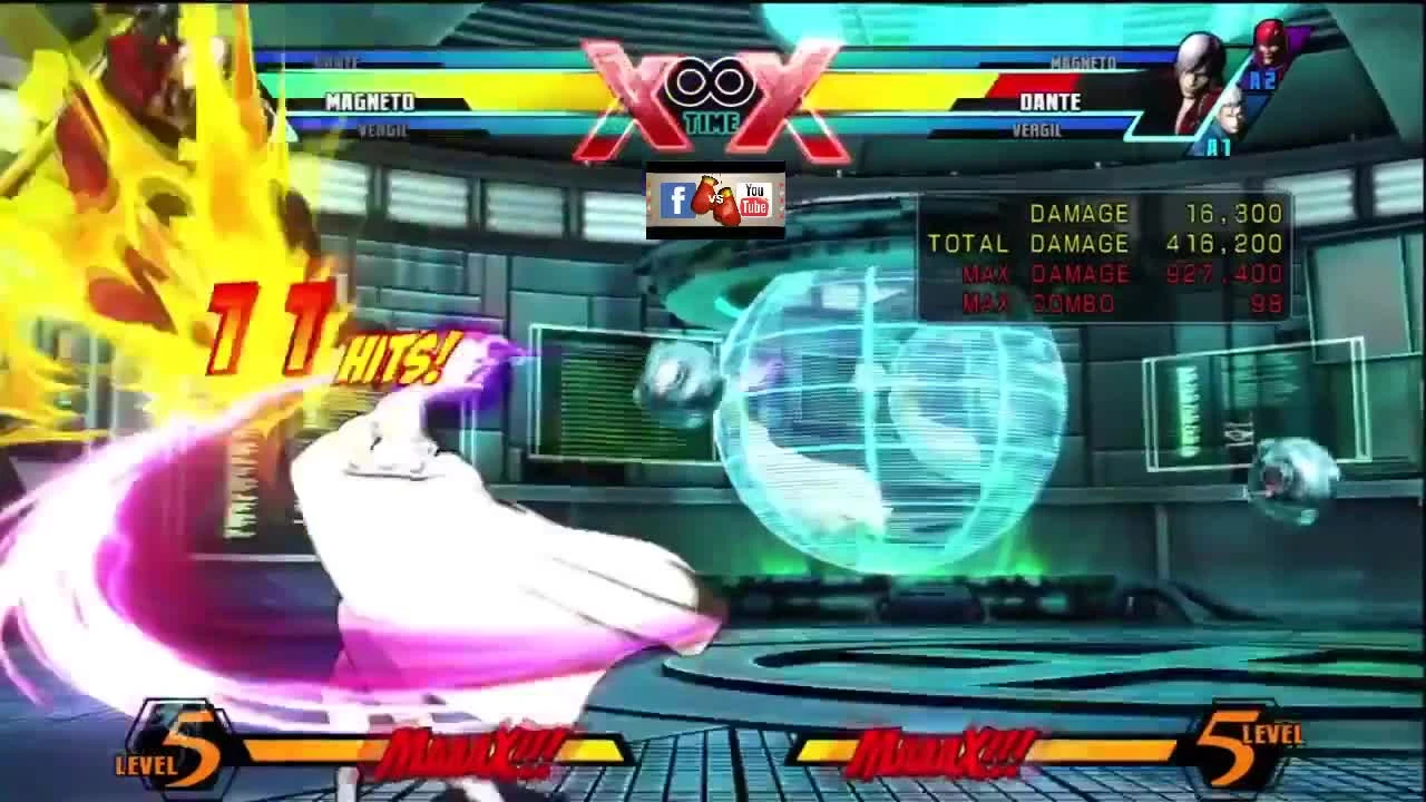 Все комбо Магнето в Ultimate Marvel vs Capcom 3