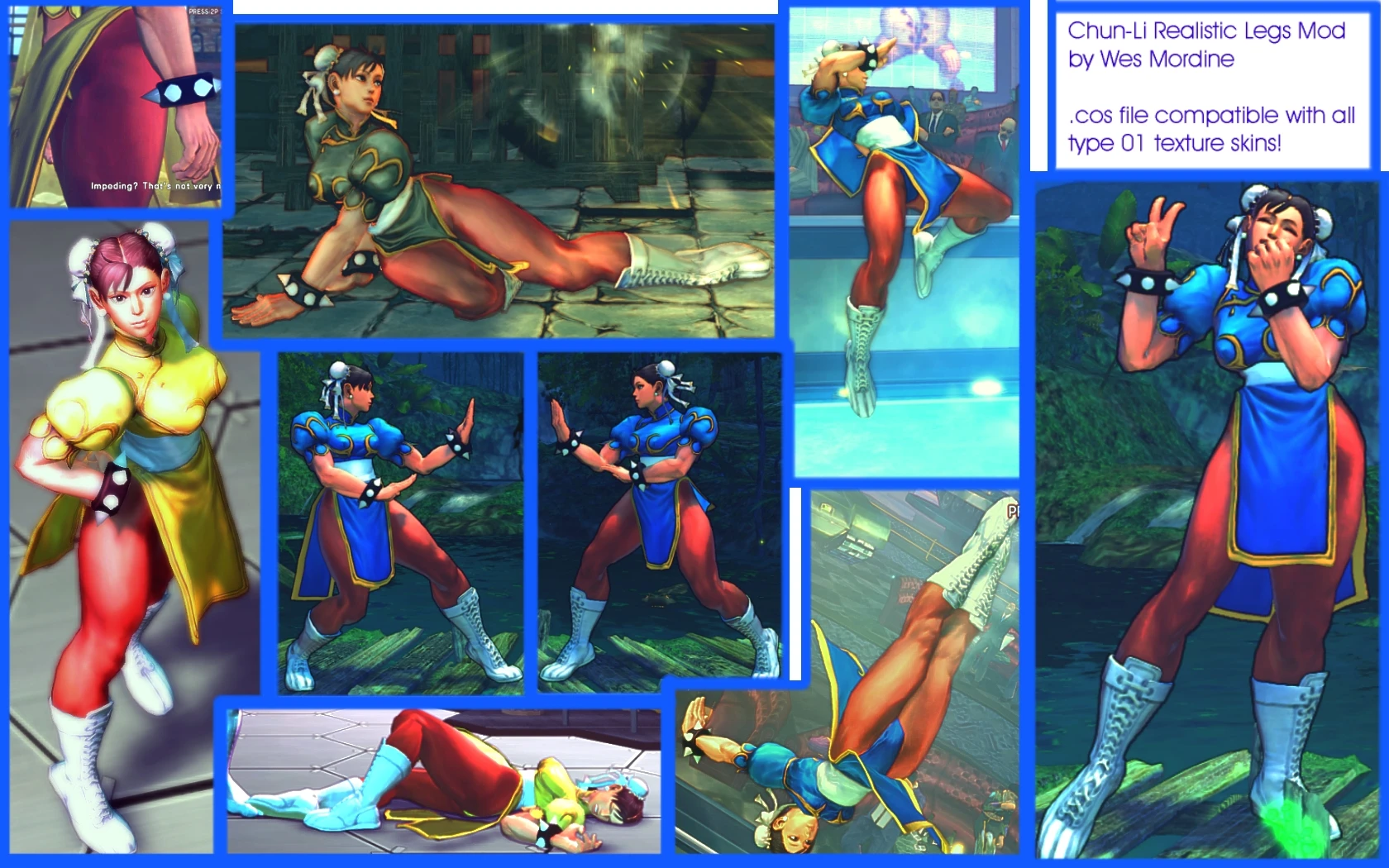 Super Street Fighter 4 "улучшенные модельки С.Viper, Cammy, Chun-Li, Rose, Sakura"