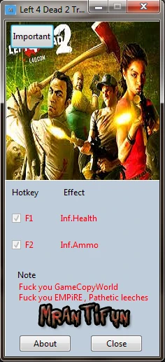 Left 4 Dead 2: Трейнер/Trainer (+2) [1.0] {MrAntiFun}