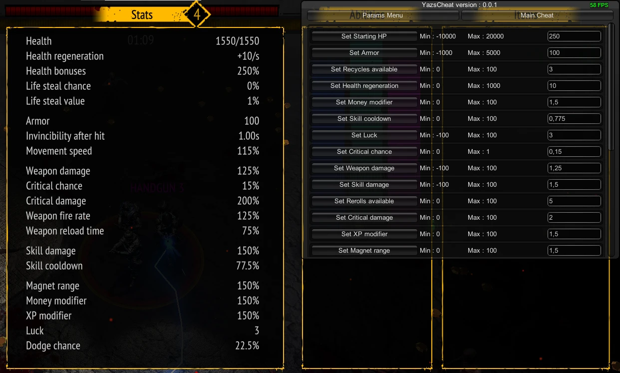 Yet Another Zombie Survivors "Чит-Меню" [27.07.2023] {Salion}