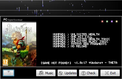 Bastion: Трейнер (+6) [1.0r17] {CheatNova}