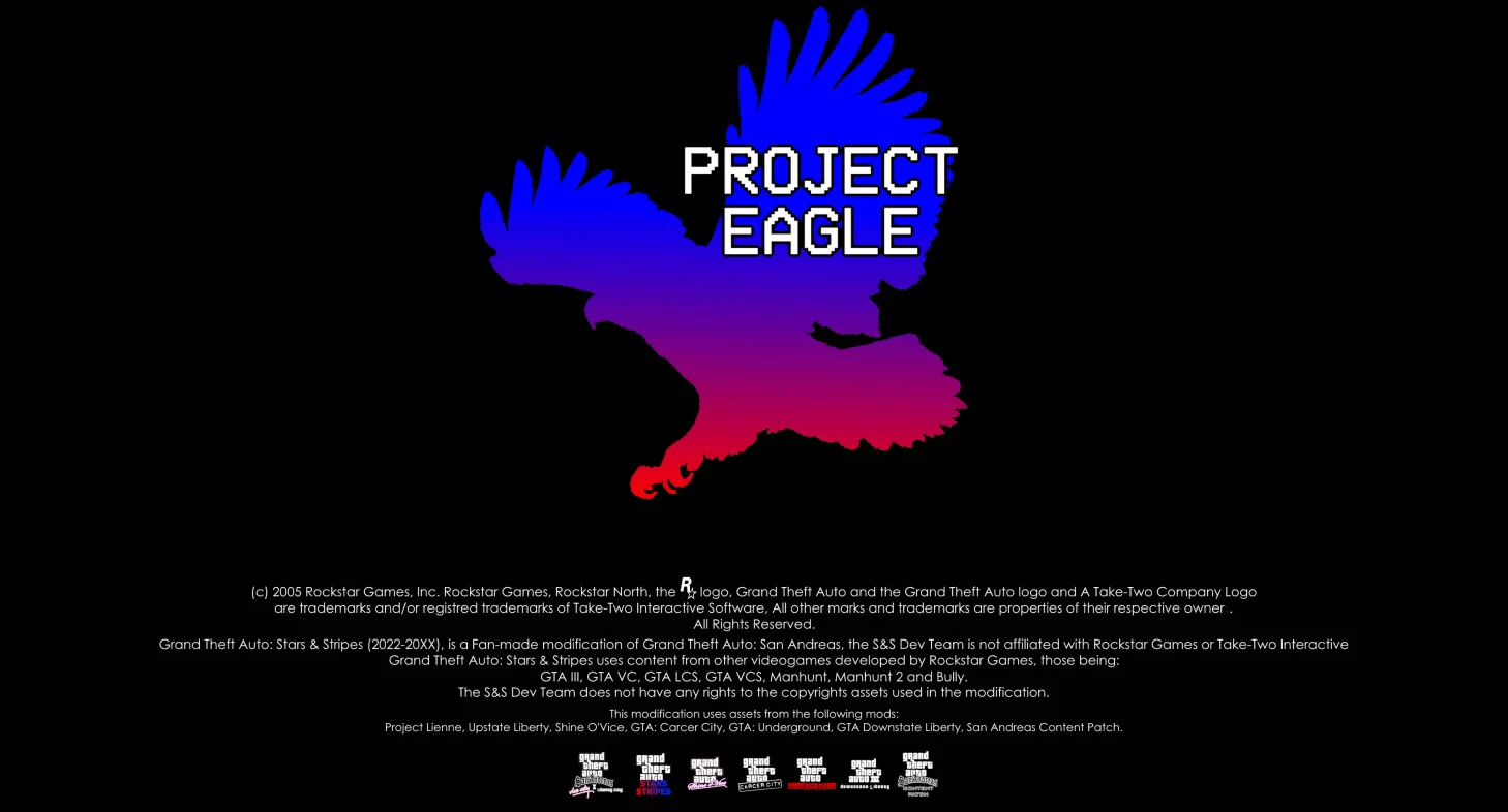 Grand Theft Auto: San Andreas "Project Eagle - продолжение карты Stars and Stripes"